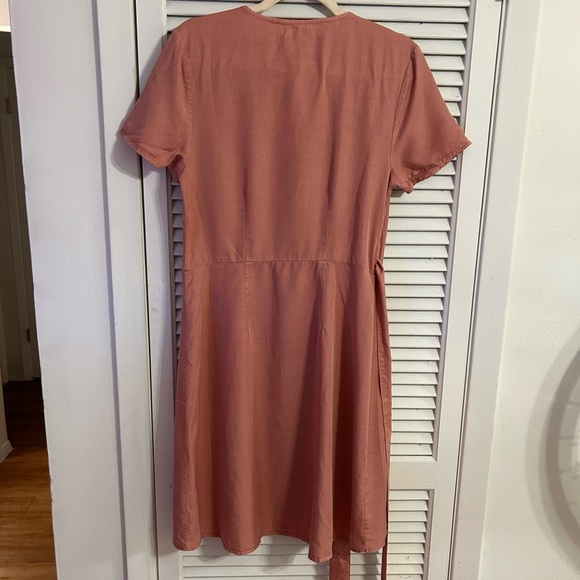 NWT Marine Layer Leonora Wrap Dress in Ash Rose, Size M - Picture 6 of 9